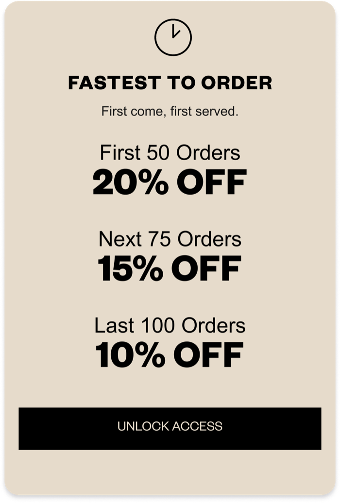 Tiered Limited Offers